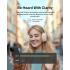 Belkin SoundForm Isolate Active Noise-Cancelling Wireless Headphones, over ear headphones with mic, Bluetooth headphones with 60H playtime, deep bass, CloudCushion ear cups for travel, home, office - White